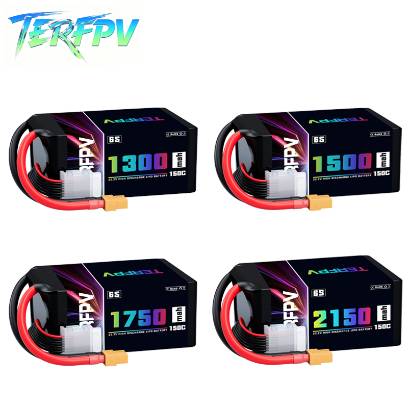 Drone Lipo Battery - Batterie Lipo TERFPV 6S 22.2V 1300/1500/1750./2150mAh