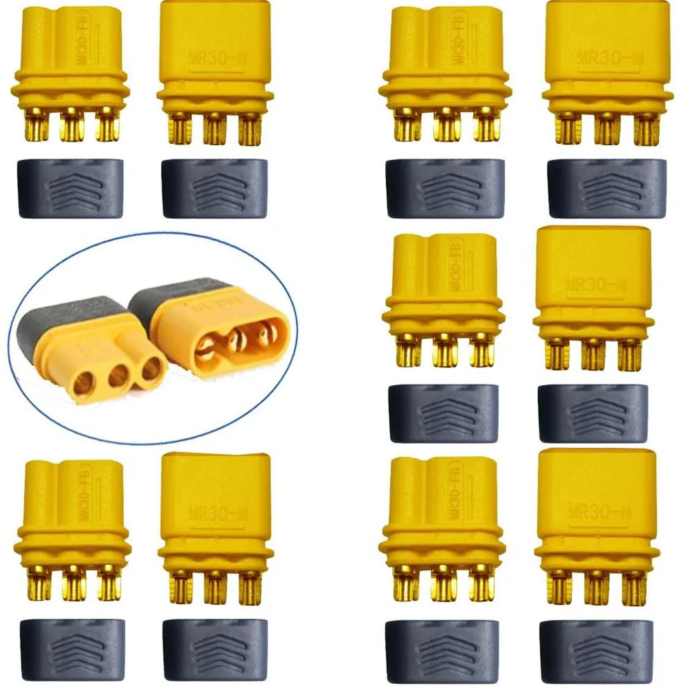 Drone Rc Link - Lot de 10 connecteurs Amass MR30,