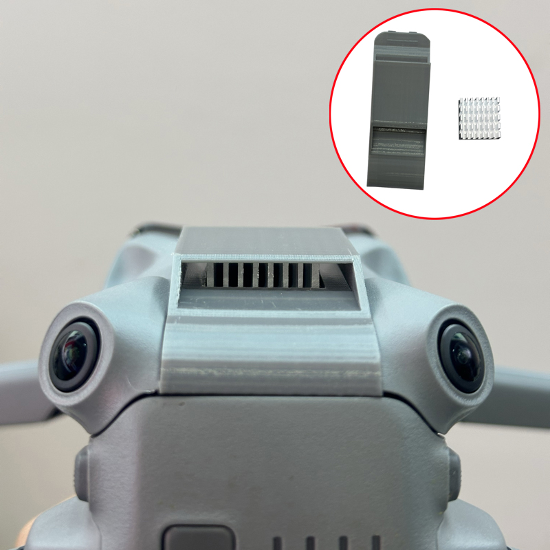 3D Printed Drone Part - Couvercle avant de Dissipation thermique pour
