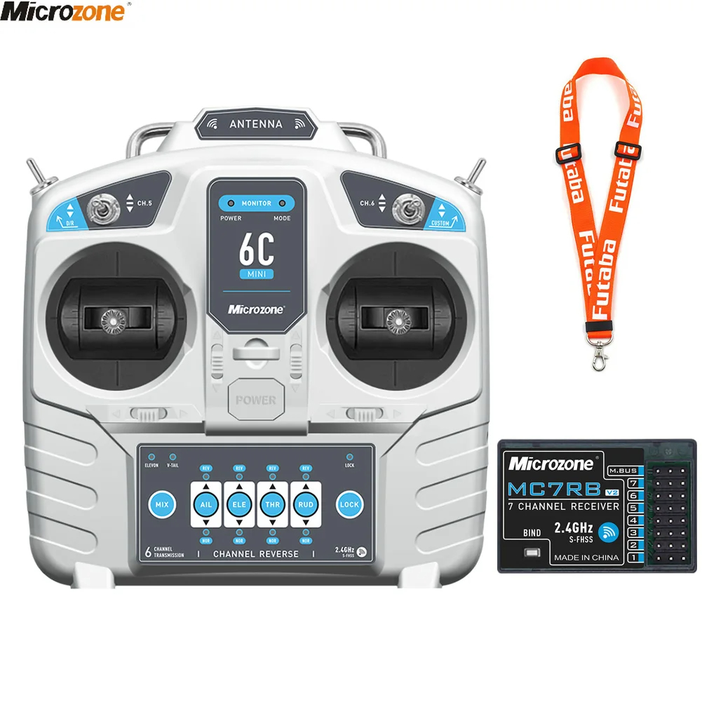 Rc Drone Uav - MicroZone-Contrôleur émetteur MC6C Mini V2 2.4G