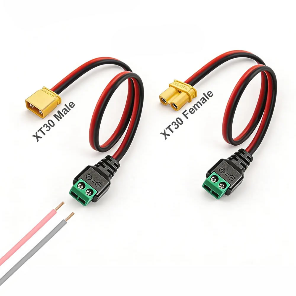 Drone Rc Link - Connecteur mâle-femelle XT30 vers adaptateur à