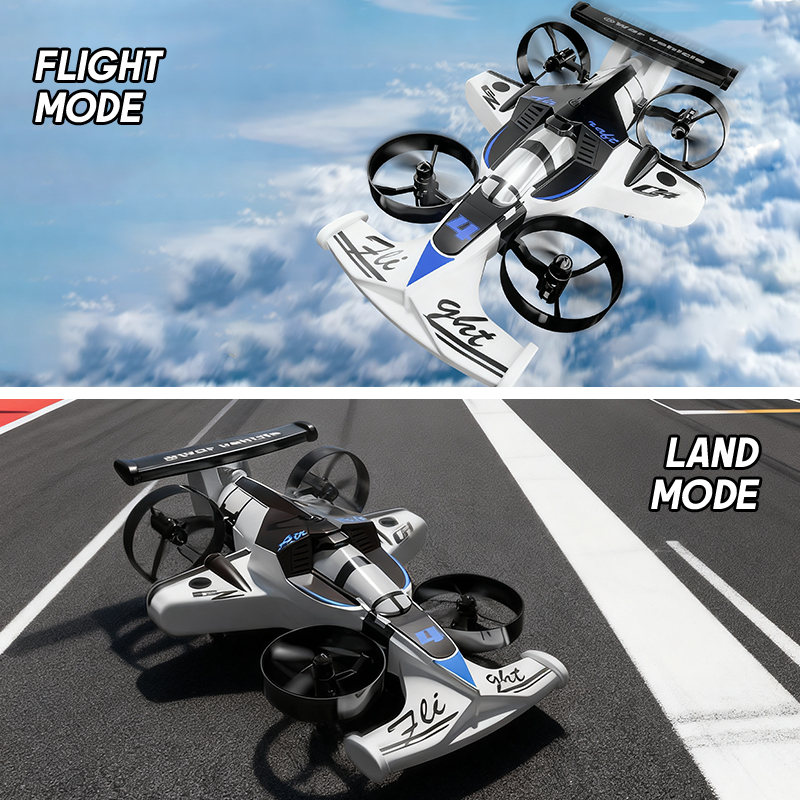 Rc Drone And Flying Car - Mini Drone 2 en 1, voiture
