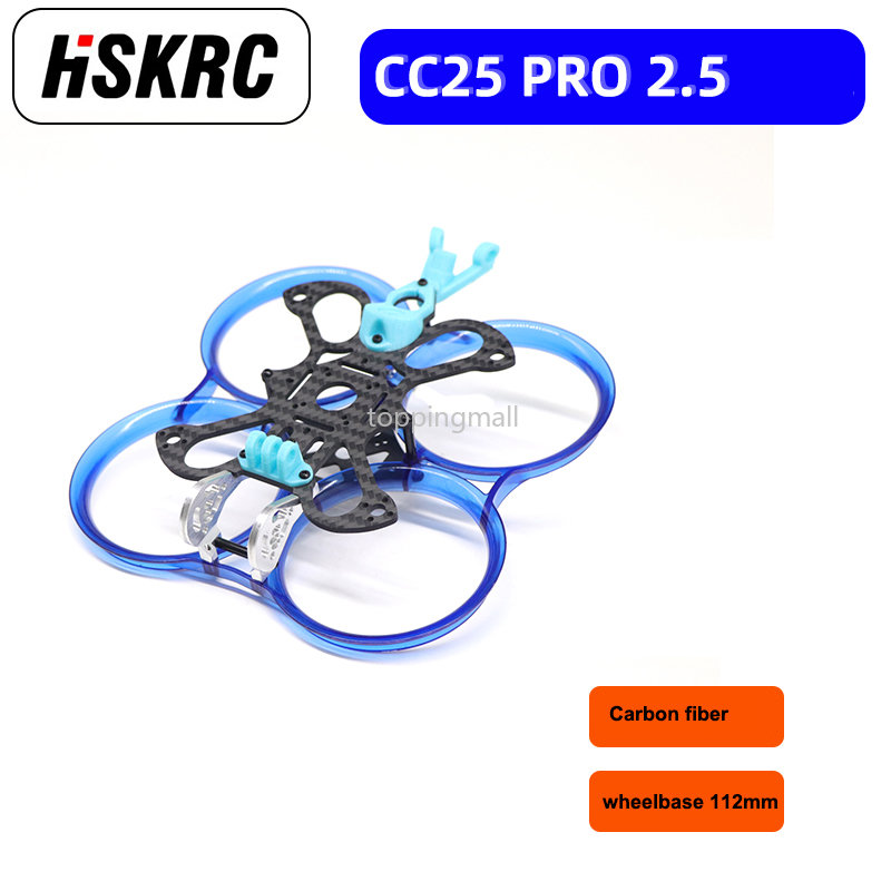 3D Printed Drone Part - HSKRC-Cadre en fibre de carbone CC25pro