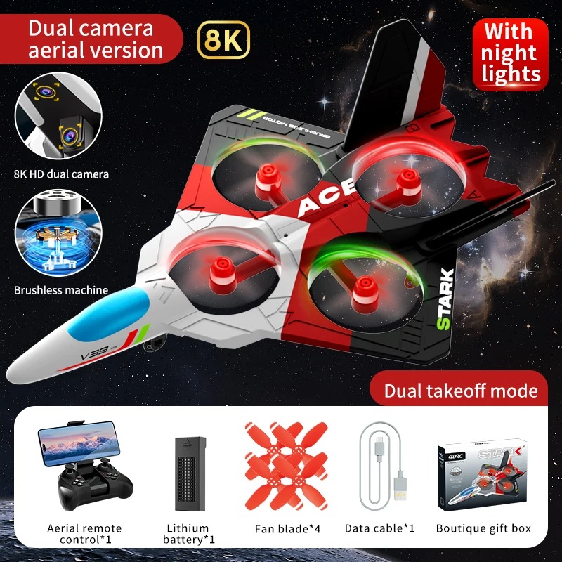Drone Rc Fighter Jet - Avion télécommandé Aero Jet Dron, avion