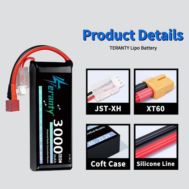 Batterie Lipo TERANTY 2S 3000m - Drone Rc Link avis et prix