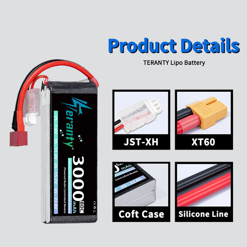 Batterie Lipo TERANTY 2S 3000m - Drone Rc Link avis et prix