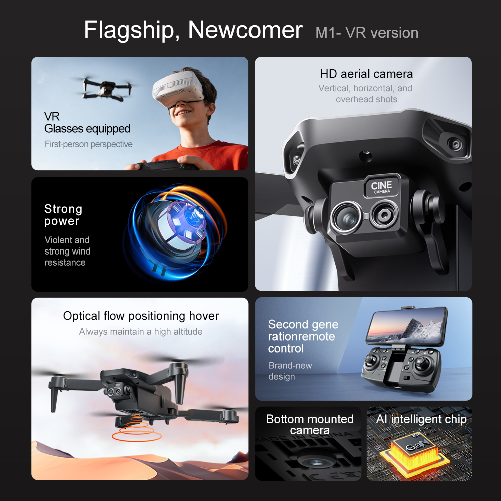 Drone GPS pliable Lenovo M1/M1 - Drone Ls Rc avis et prix