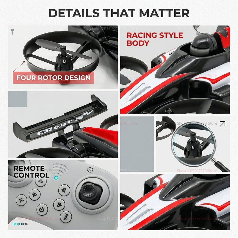 Mini voiture volante RC 2.4G,  - Rc Drone And Flying Car avis et prix