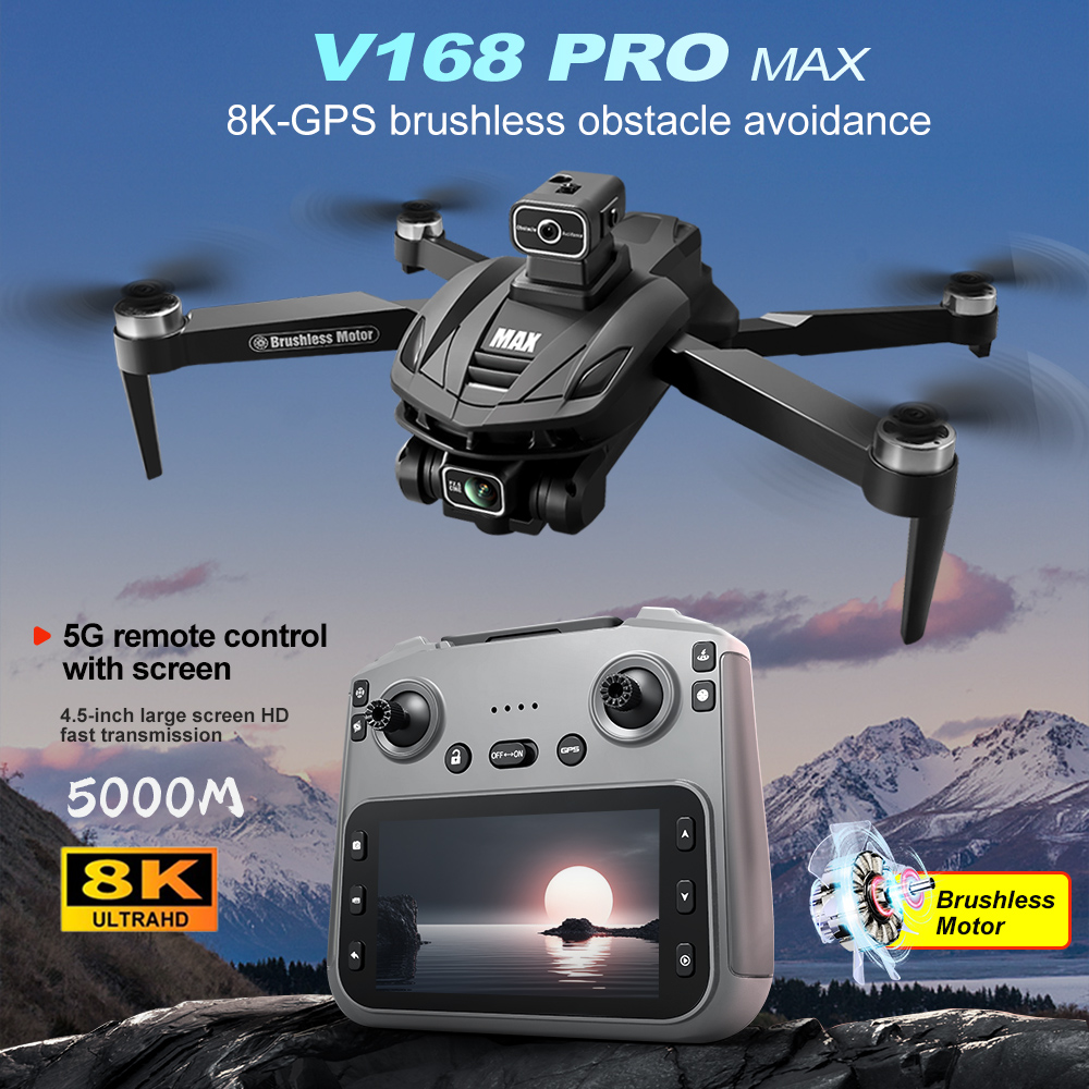 V168 PRO Max GPS Drone 8K prof - Drone Rc Explorer avis et prix