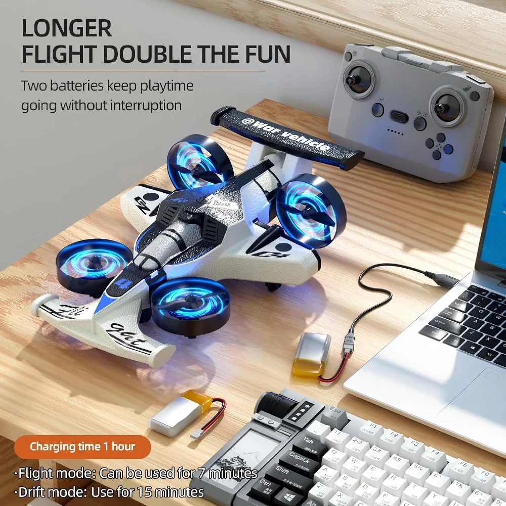 Drone Voiture RC 2-en-1, Quadr - Rc Drone And Flying Car avis et prix